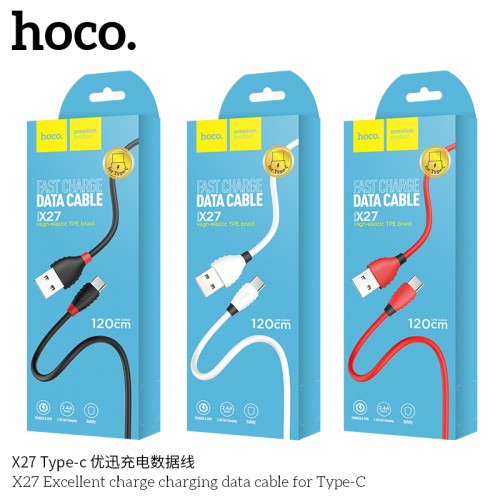 X27 Excellent Charge Charging Data Cable for Type-C